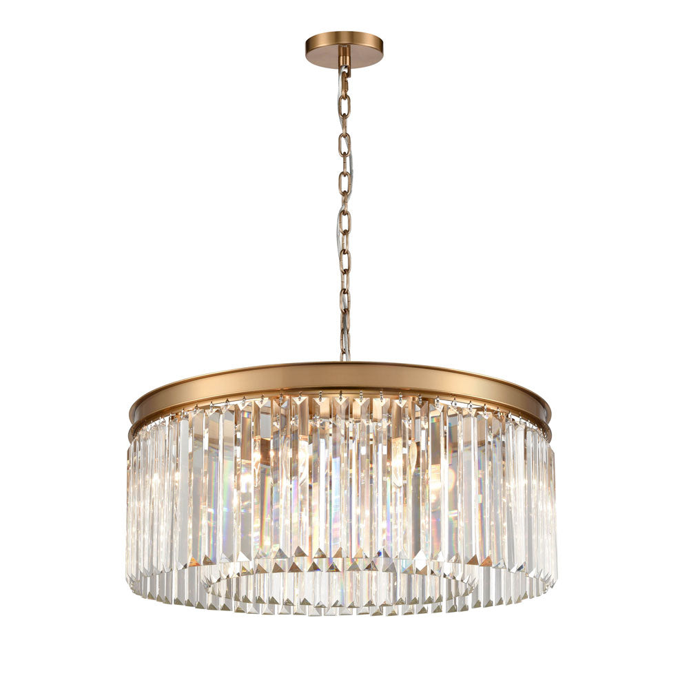 BrassElegance | Elegant Classic Crystal 8-Light Dining Room Chandelier 1