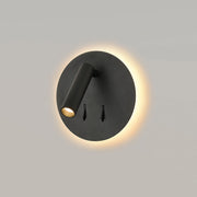 Freyza - Franklite Luca Illuminated Reading Wall Light LED Black