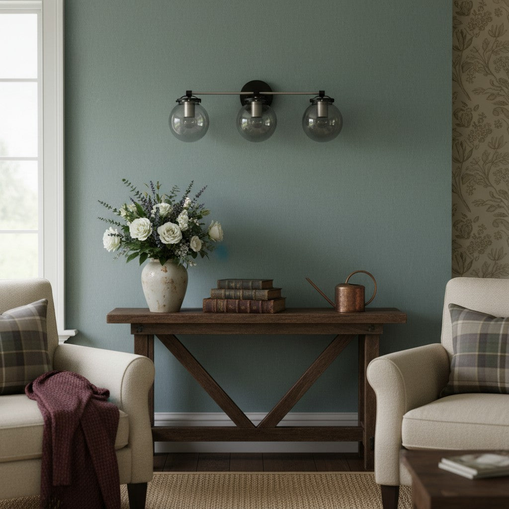 Freyza | 3-Light Glass Wall Sconce – Living Room Hallway