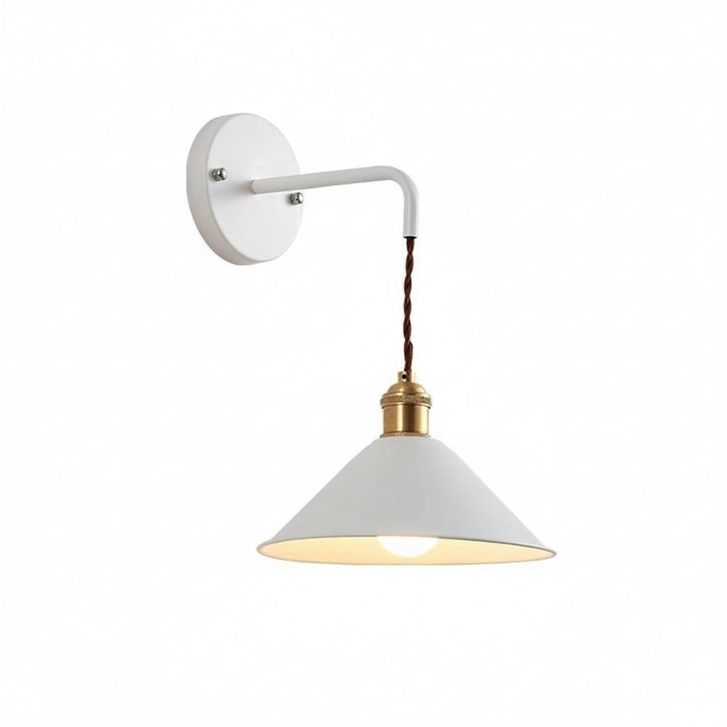 Freyza - LED Wall Sconce – Nordic Funnel Aluminum Black White Gold (Integrated LED & 10-25cm)