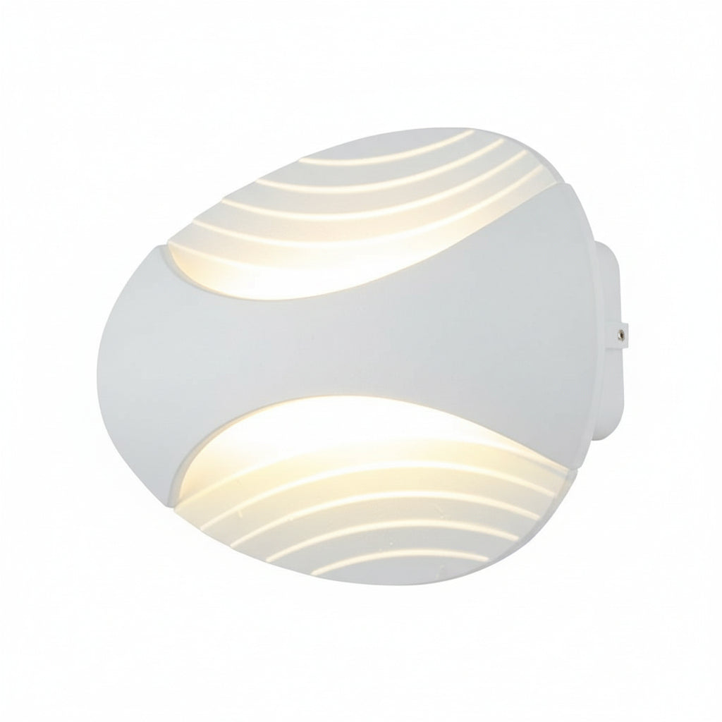 Freyza - Nordic Outdoor Wall Sconce LED Linear Aluminum White IP65 21cm / 8in - Waterproof