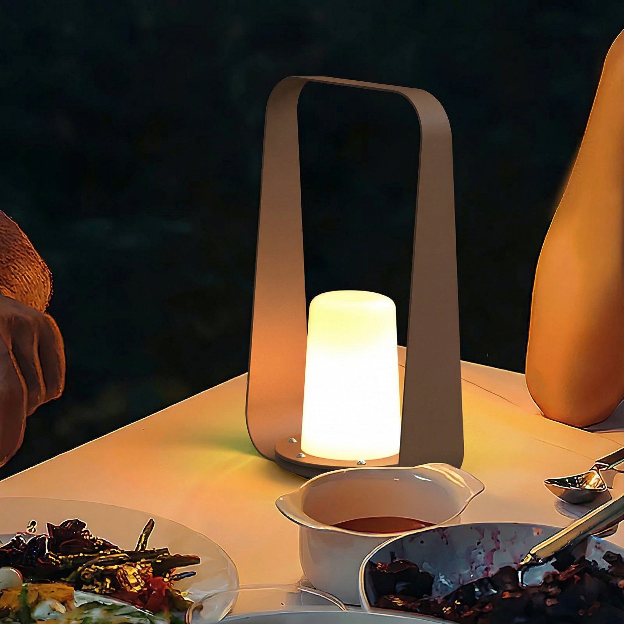 Freyza - LED Outdoor Table Lamp Rechargeable Cordless IP65 Waterproof Touch Dimming 6000mAh 30cm / 12in