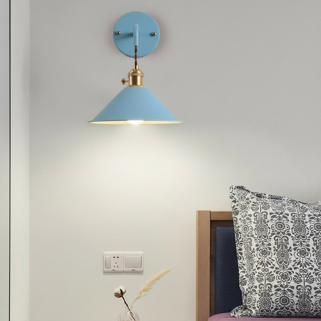 Freyza - LED Wall Sconce – Nordic Funnel Aluminum Black White Gold (Integrated LED & 10-25cm)