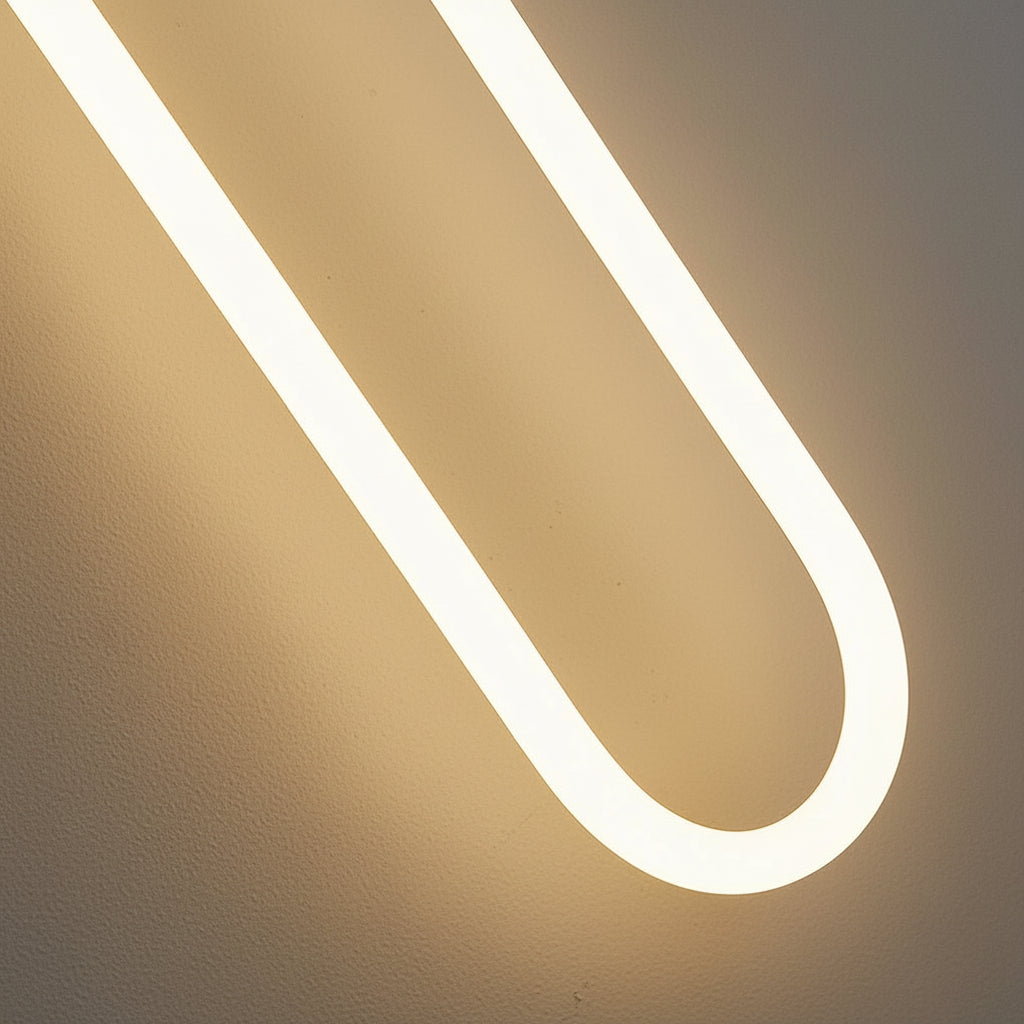 Freyza - Nordic Minimalist Brass LED Wall Sconce – Linear Bedside Wall Lamp (3-Color Dimmable)