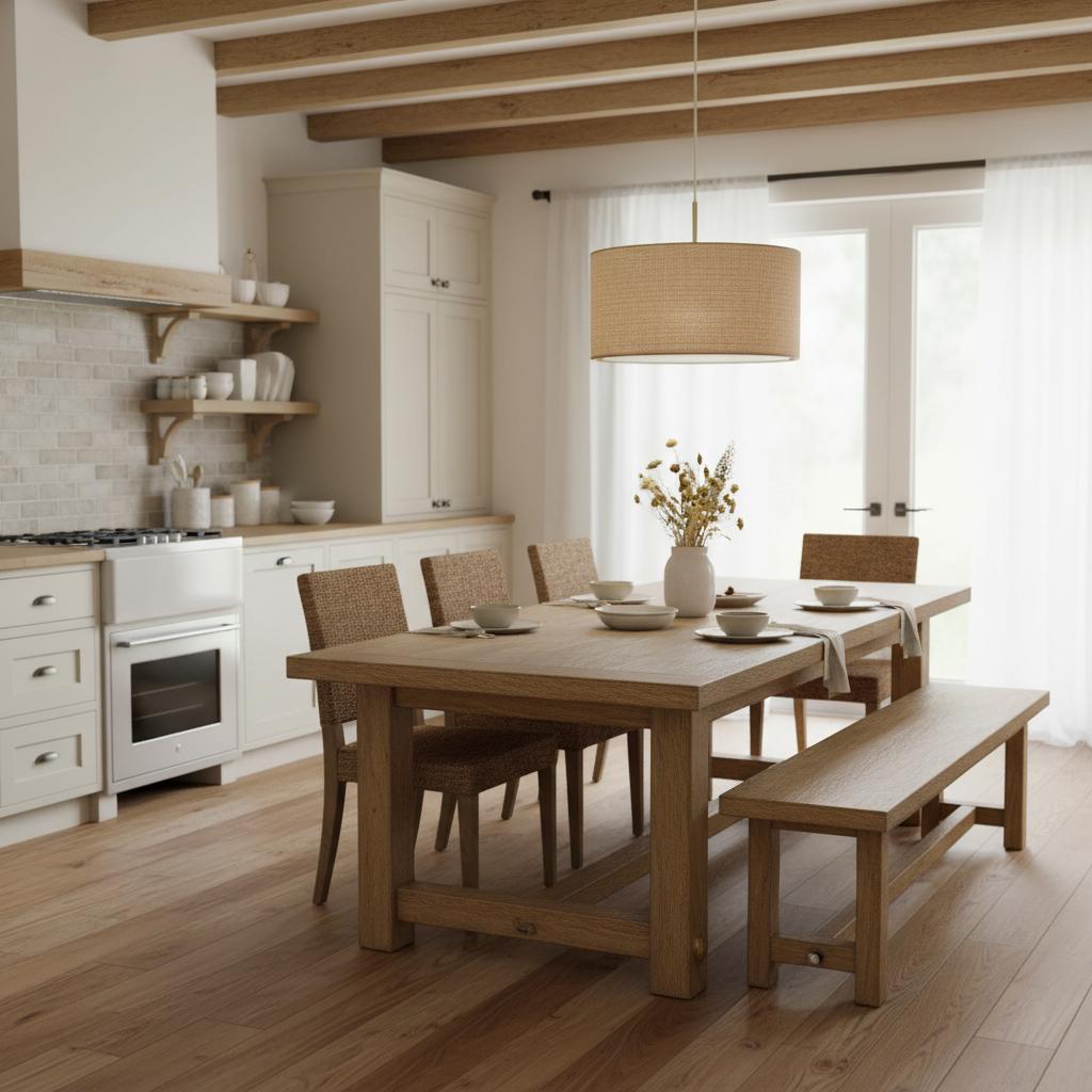 Freyza | Linen Pendant Light – Kitchen Dining Room