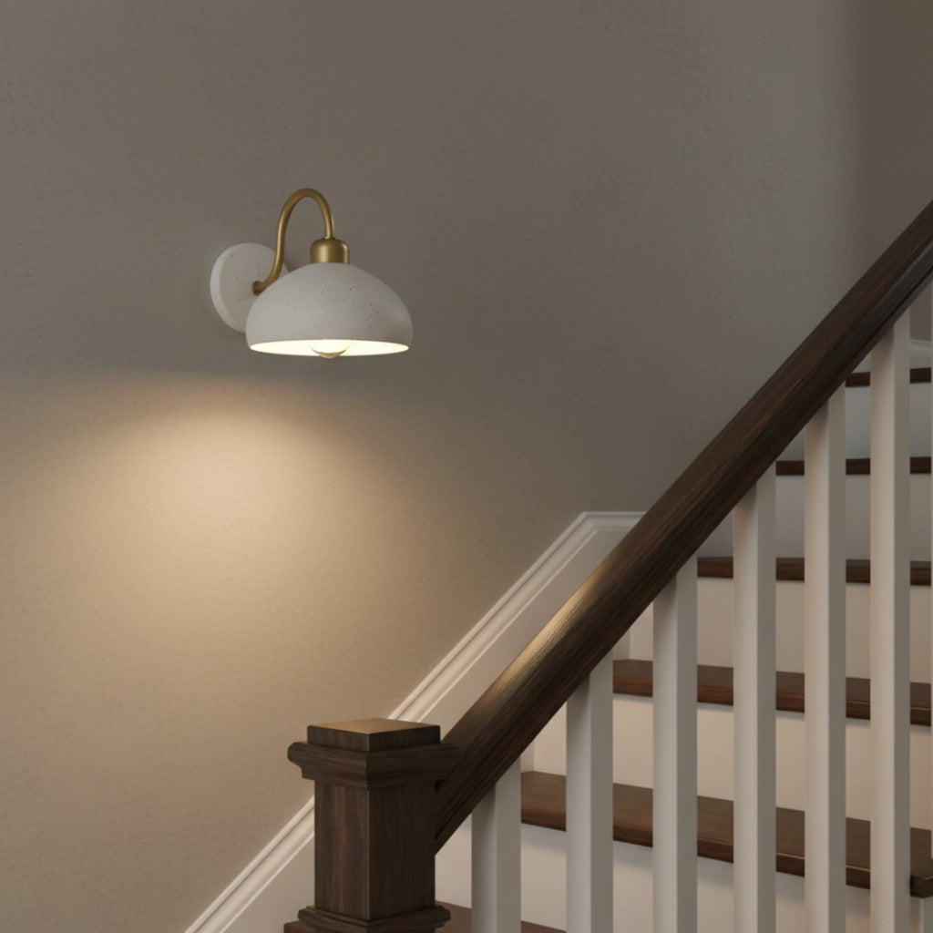 Freyza | Brass Ceramic Wall Light – Bedroom Hallway