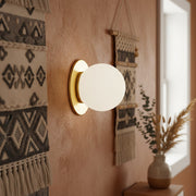 Freyza | Glass Wall Sconce – Modern Living Room Hallway