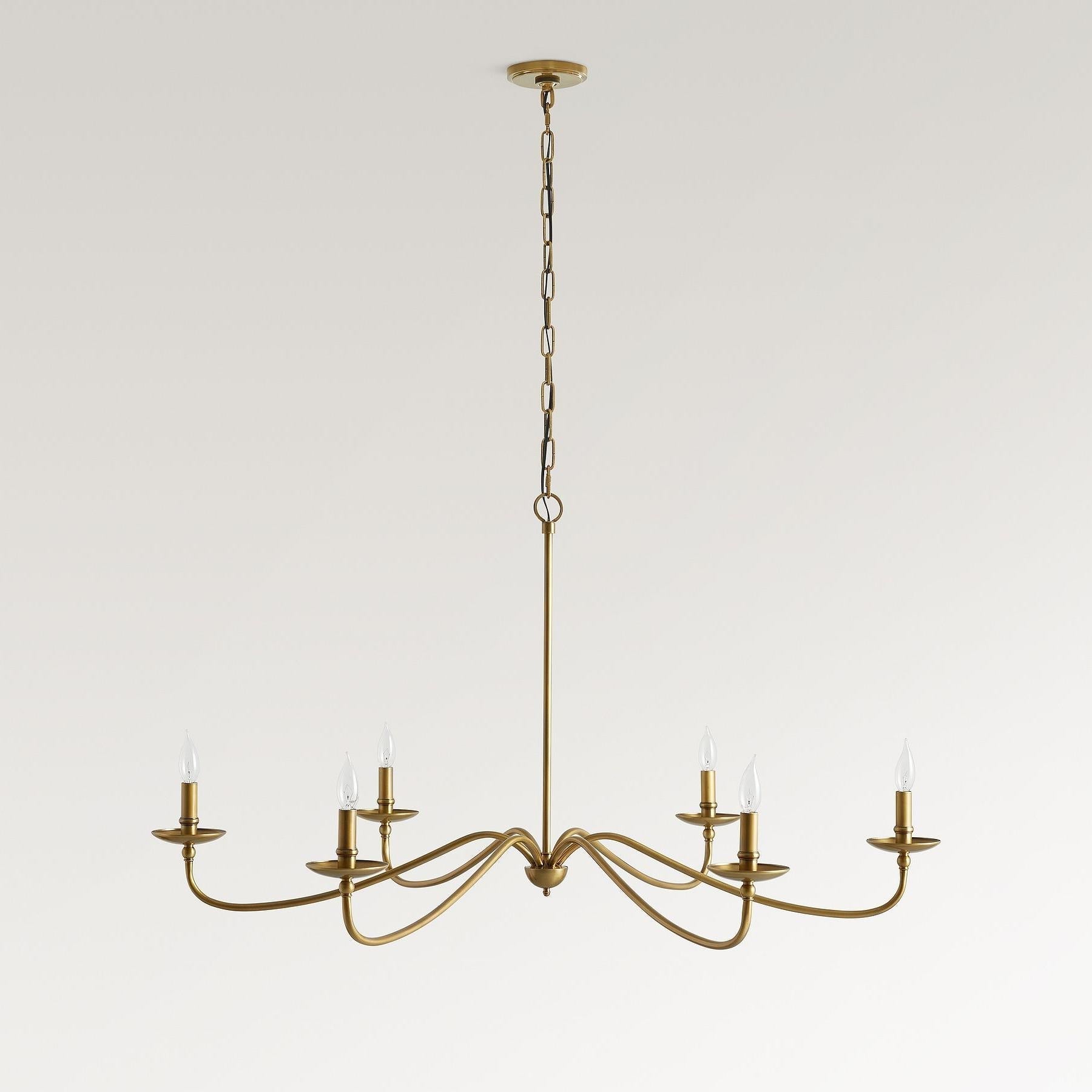 Freyza | Iron Chandelier – Minimalist Dining Room Living Room