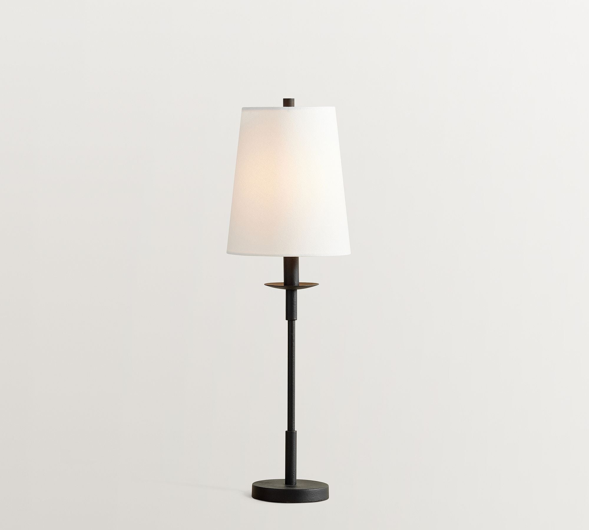 Freyza | Iron Linen Table Lamp – Modern Bedside Bedroom