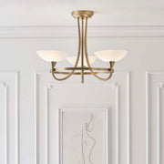 Freyza - Cagney 3 Light Ceiling Light Antique Brass