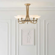 CagneyLight | Elegant Antique Brass Flush Mount Ceiling Light Fixture 1