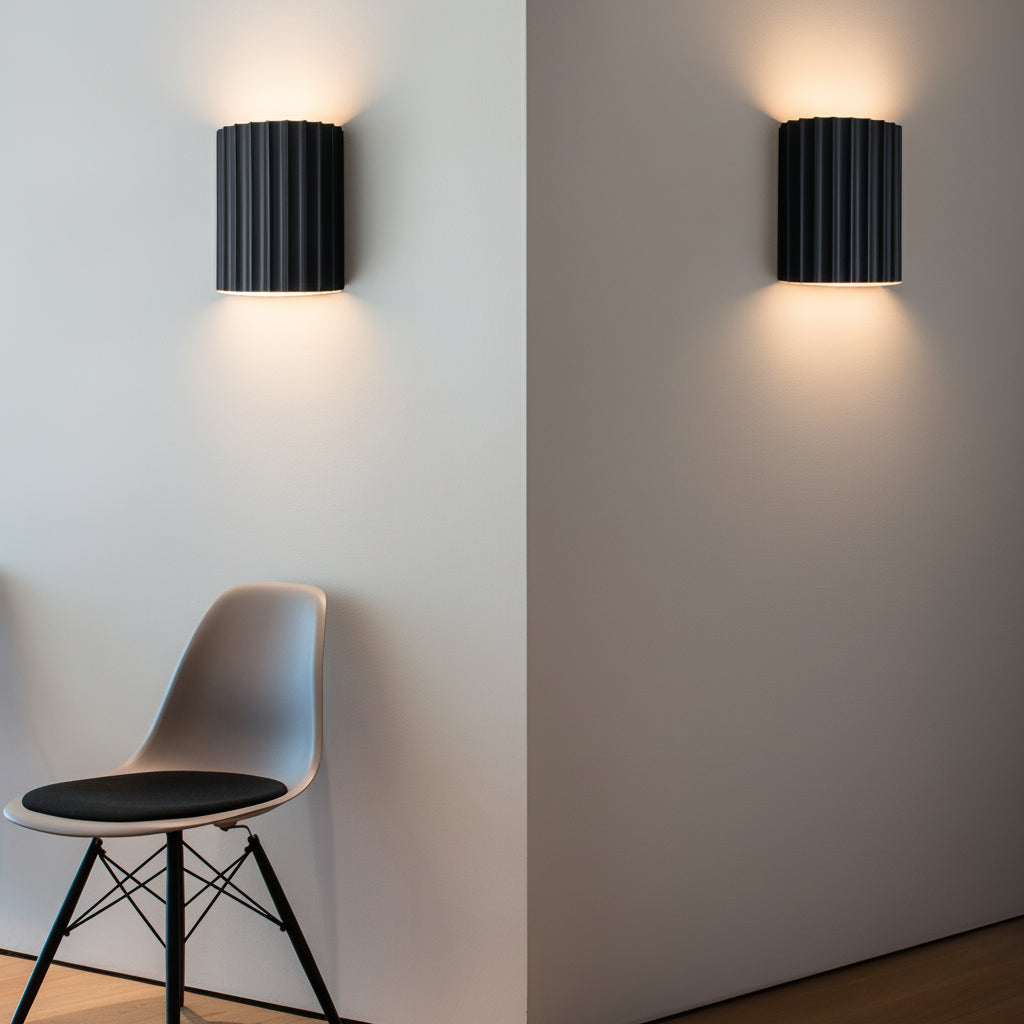 Freyza - Textured Resin G9 LED Wall Sconce Nordic Modern Up Down Light