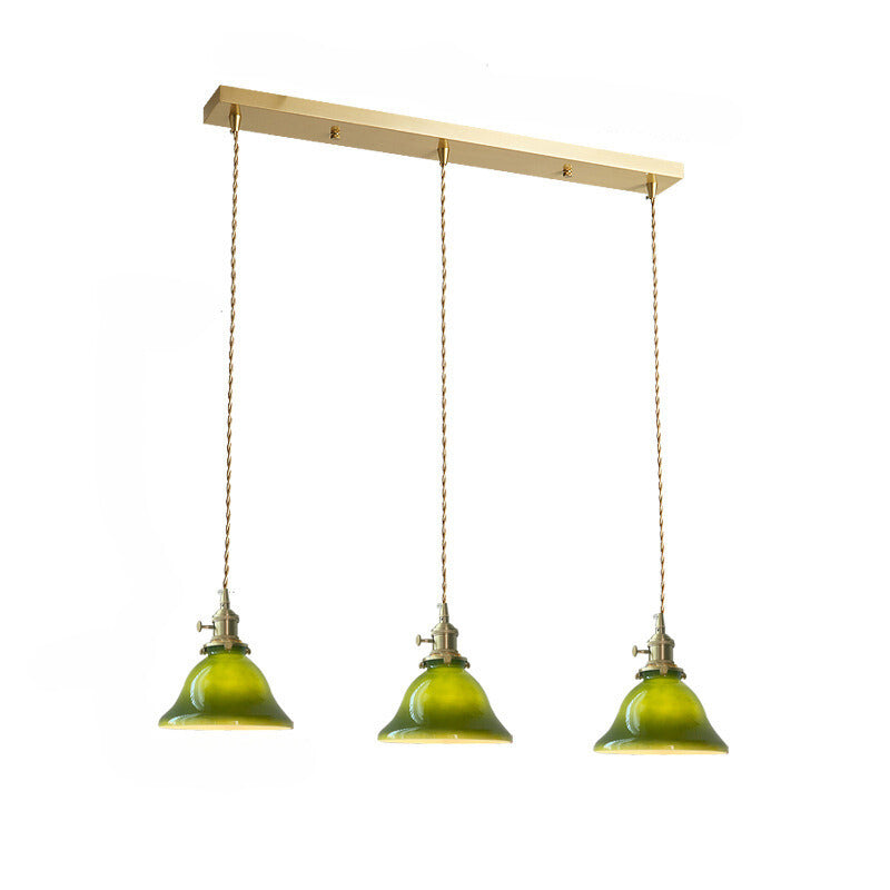 Freyza | Suspension en verre cuivré – Cuisine vintage, salle à manger