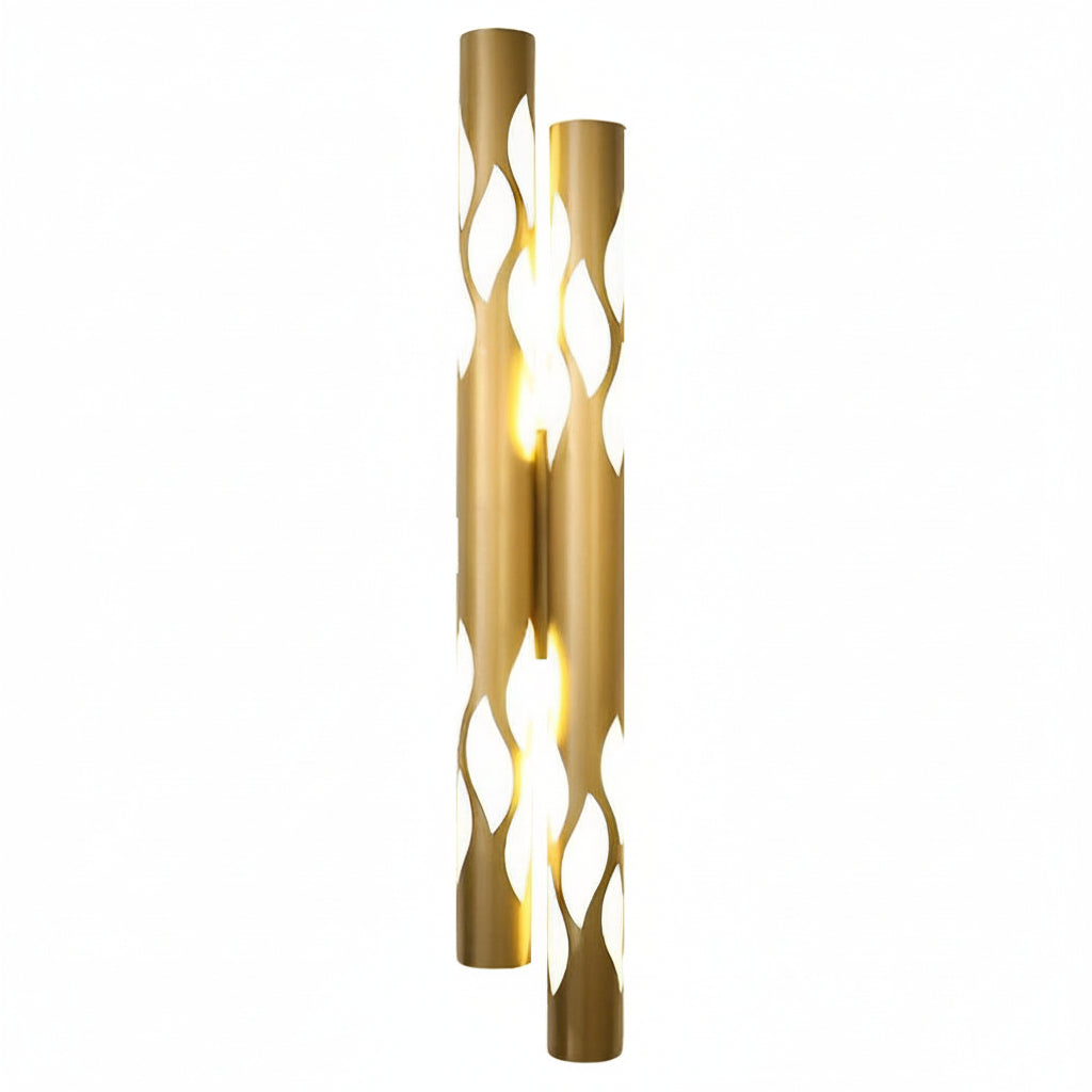 Freyza - LED Wall Sconce Flame Hollow Pattern Metal Acrylic 66cm / 26in Up Down - Hallway Light
