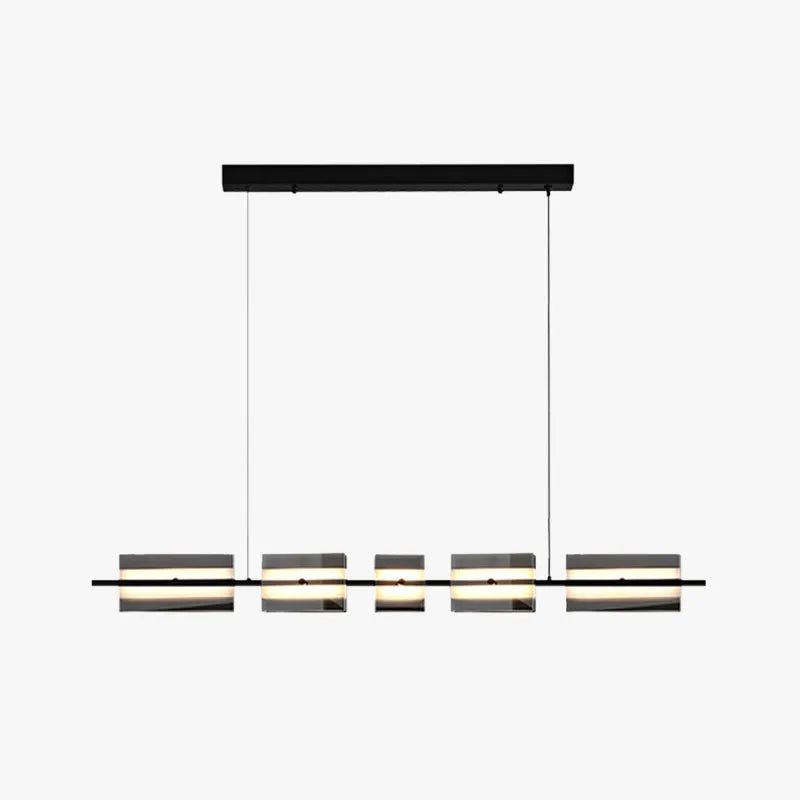 Freyza | Suspension noire en laiton – Cuisine moderne, salle à manger
