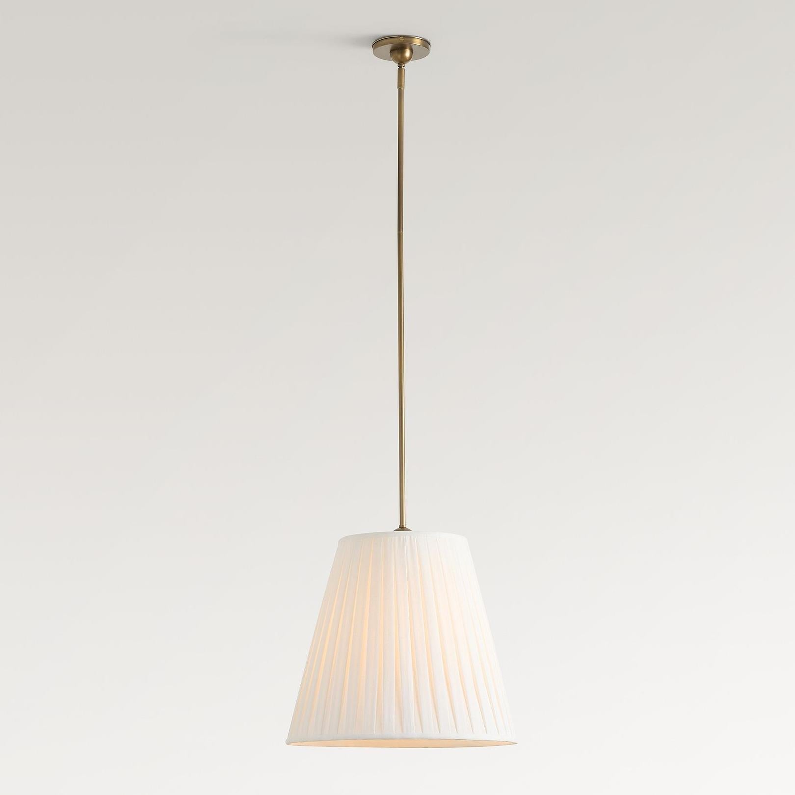 Freyza | Grace Fabric  Pleated Shade Pendant Light