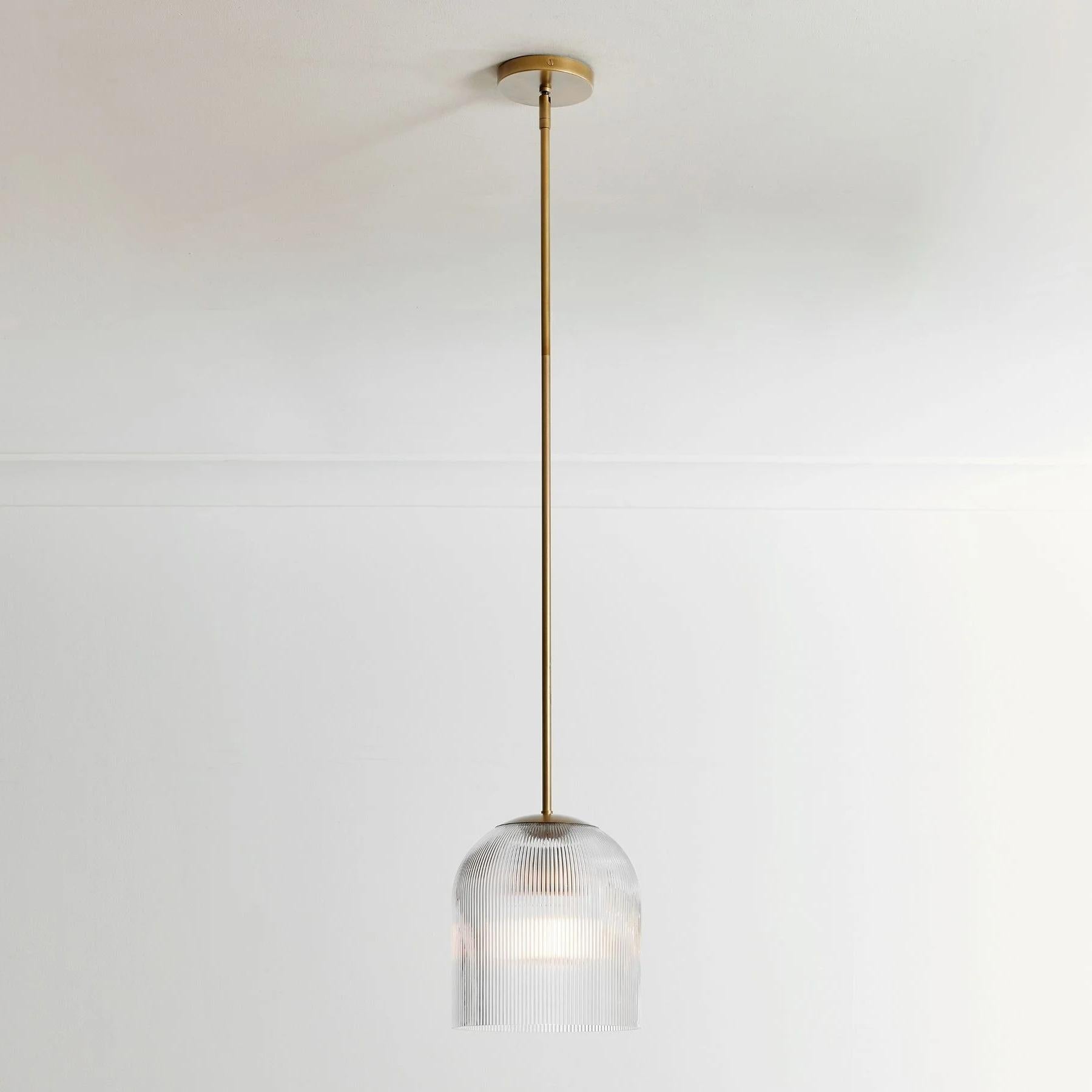Freyza | Glas-Pendelleuchte mit 1 Lichtquelle – Küche, Esszimmer