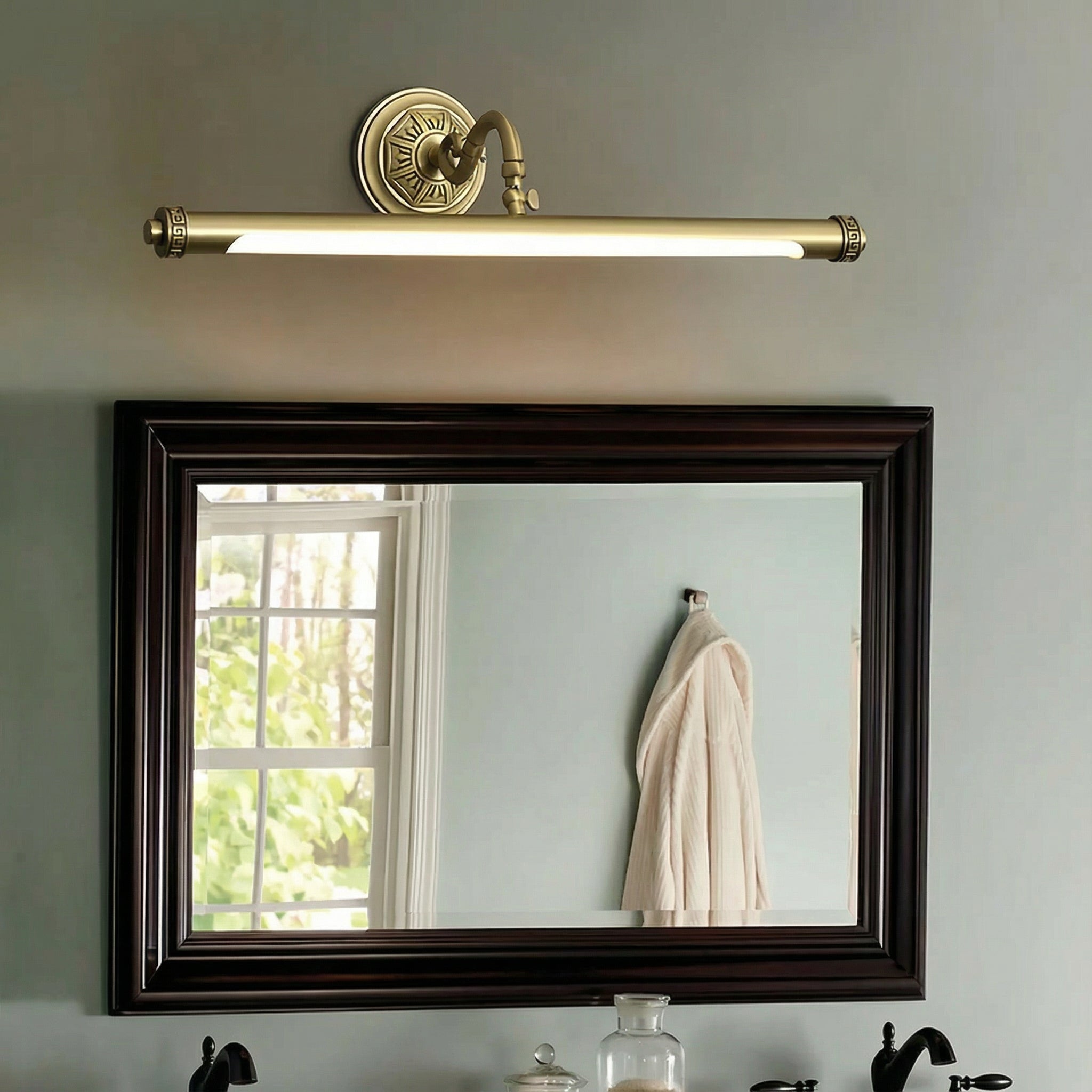 Freyza - LED Bathroom Mirror Light Modern Waterproof Brass Vanity Sconce 41-71cm 7-12W