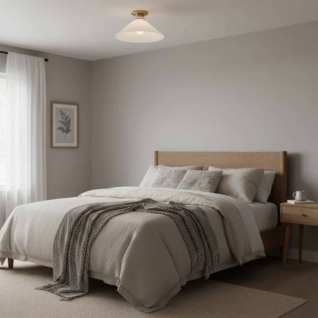 Freyza | Glass Ceiling Light – Bedroom Living Room