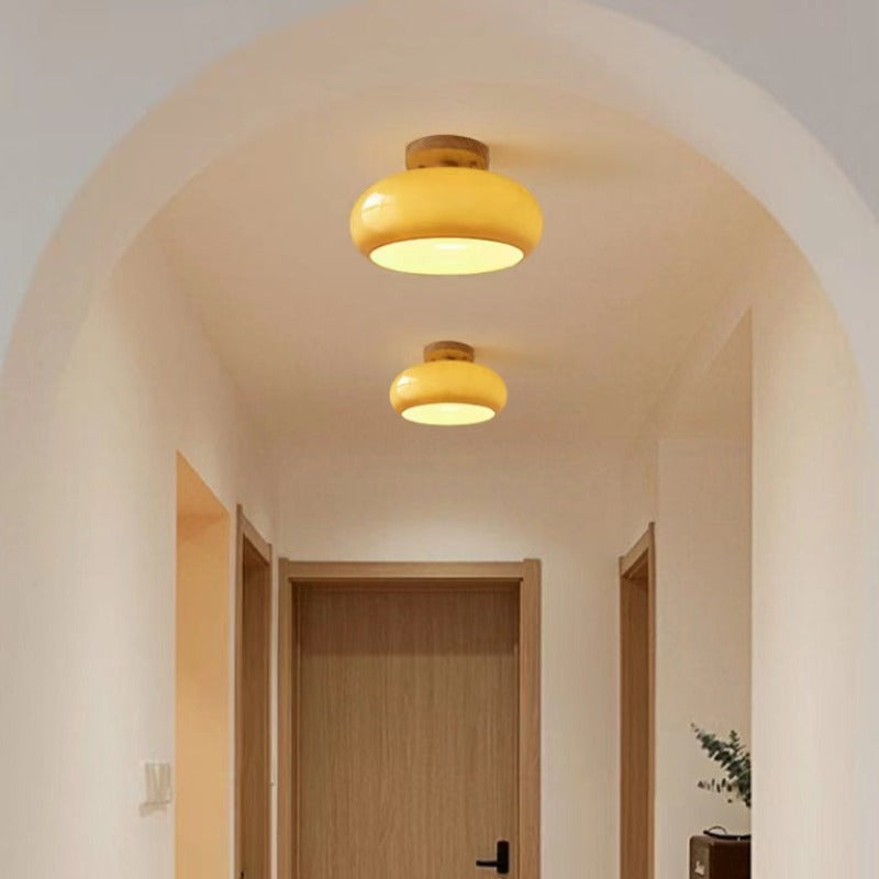 Freyza | Plafonnier en bois affleurant Charlotte – Chambre, couloir, cuisine