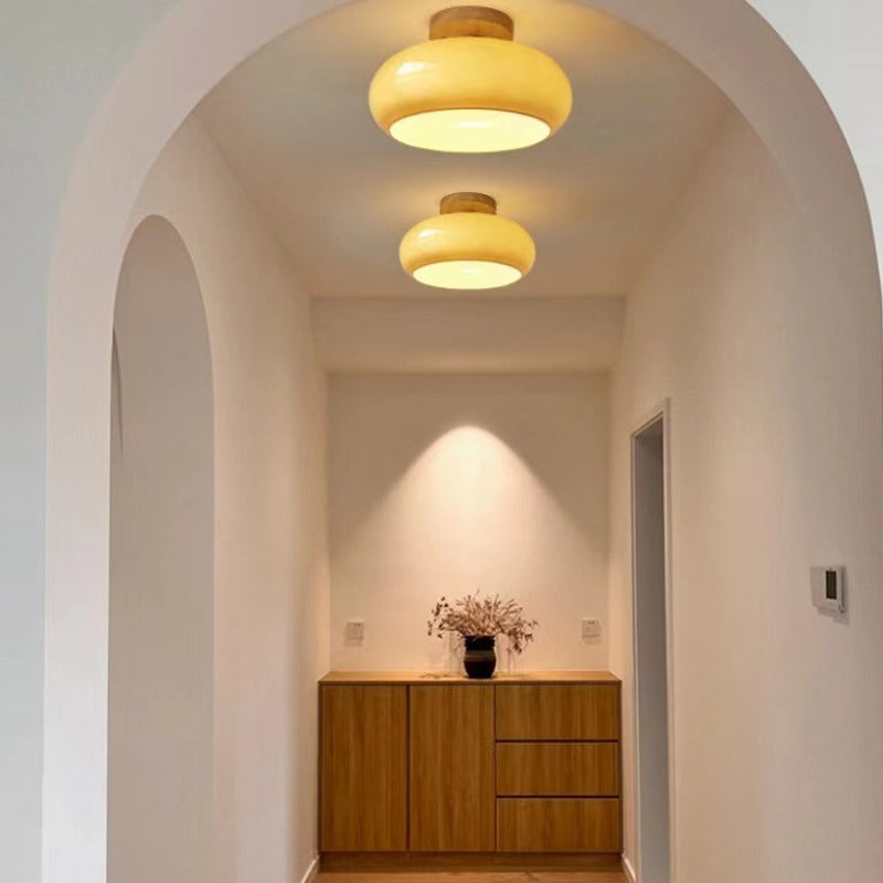 Freyza | Plafonnier en bois affleurant Charlotte – Chambre, couloir, cuisine