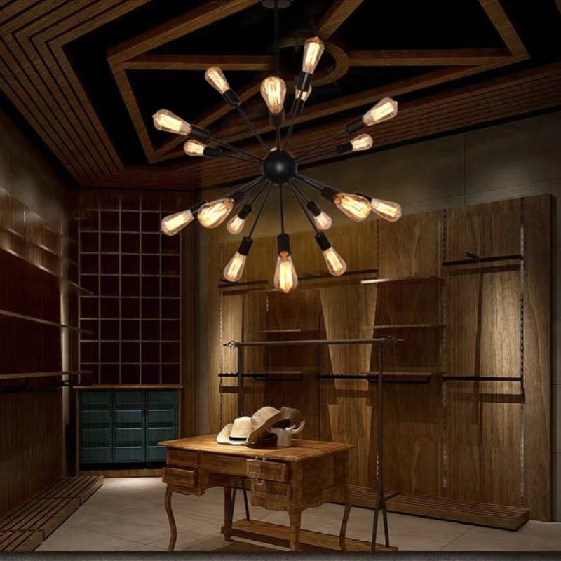 Freyza | Lustre noir – Salle à manger et salon industriels