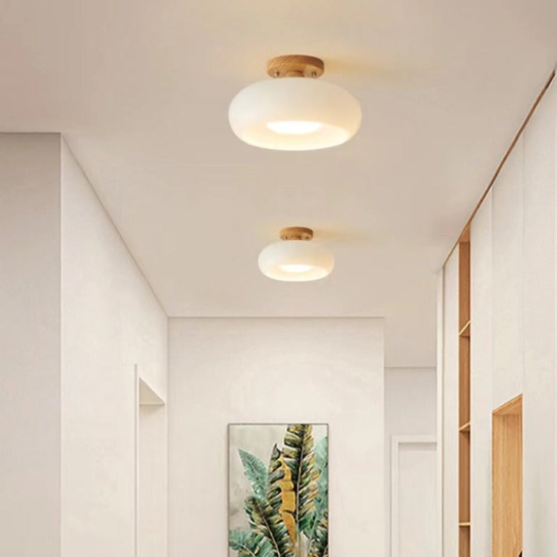 Freyza | Plafonnier en bois affleurant Charlotte – Chambre, couloir, cuisine