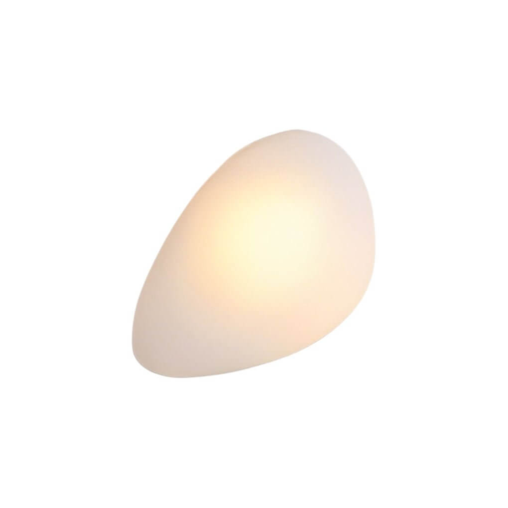 Freyza - Nordic Glass Pebble LED Wall Sconce – Organic Stone Art Decor Light (5W, 3000K)