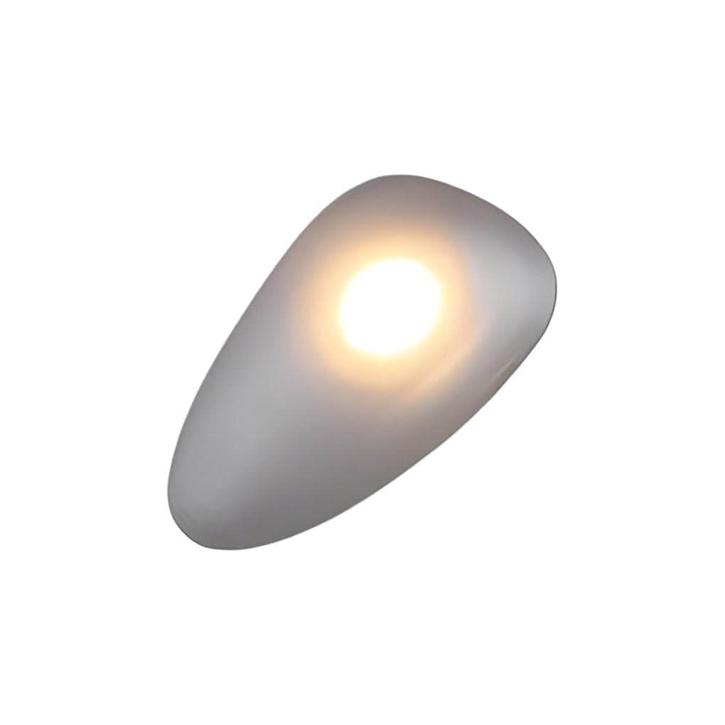 Freyza - Nordic Glass Pebble LED Wall Sconce – Organic Stone Art Decor Light (5W, 3000K)
