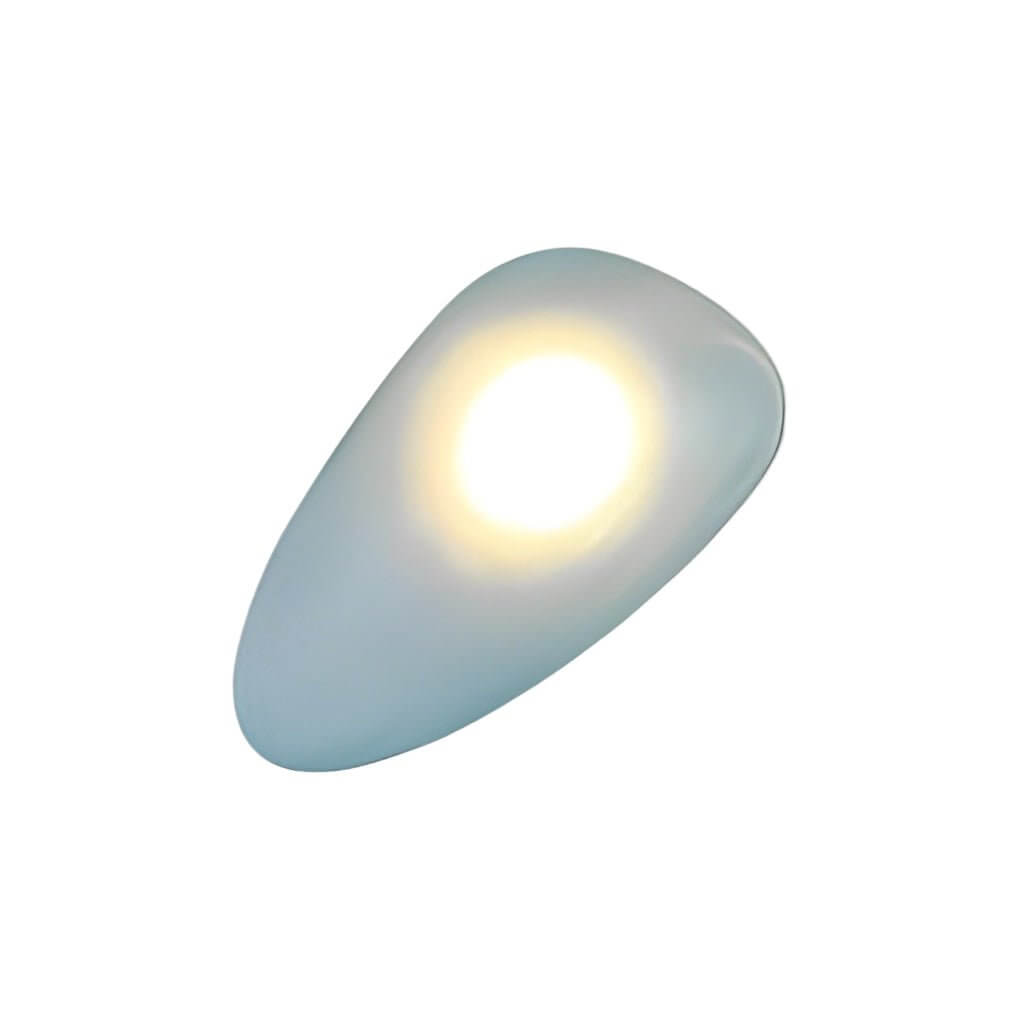 Freyza - Nordic Glass Pebble LED Wall Sconce – Organic Stone Art Decor Light (5W, 3000K)
