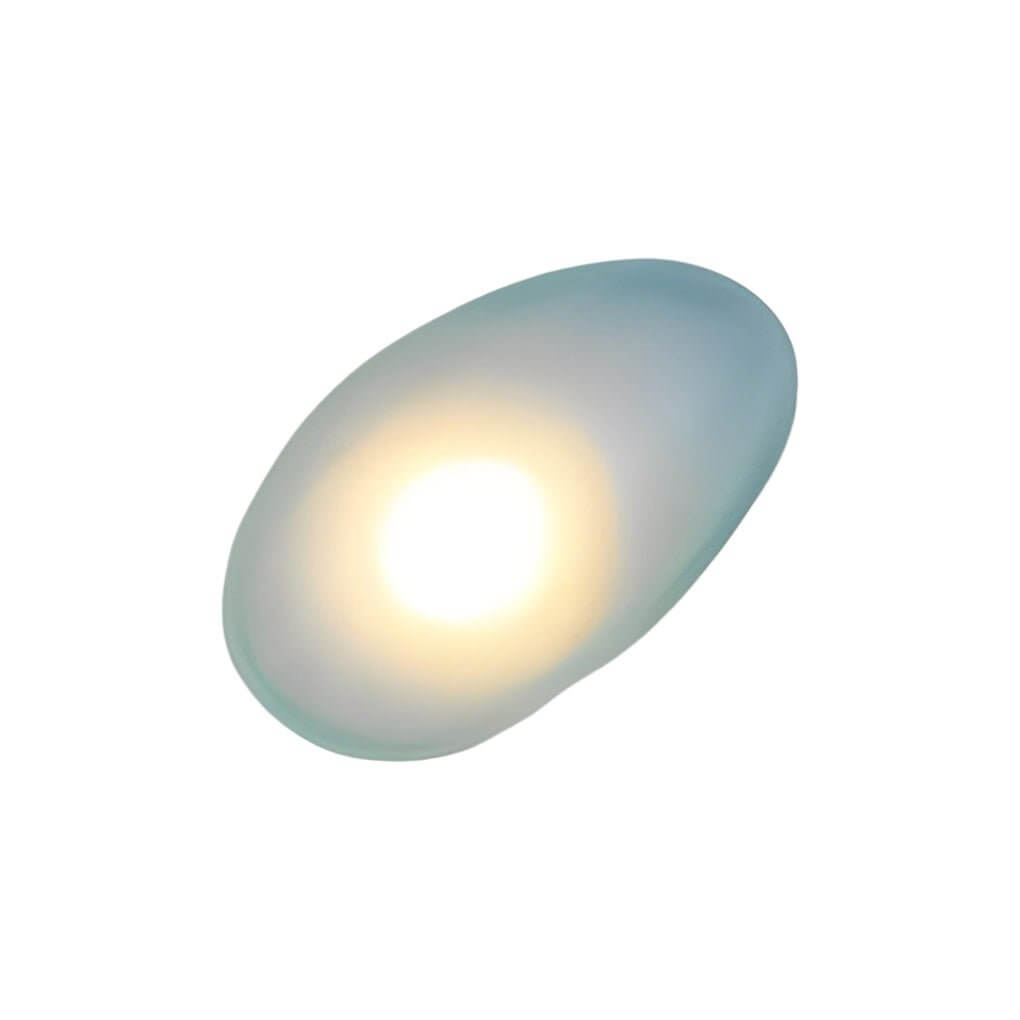 Freyza - Nordic Glass Pebble LED Wall Sconce – Organic Stone Art Decor Light (5W, 3000K)