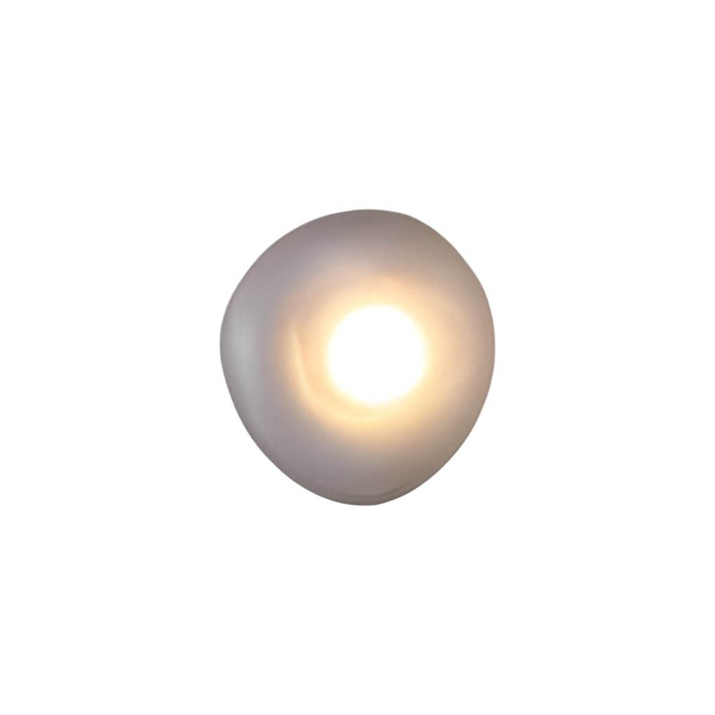 Freyza - Nordic Glass Pebble LED Wall Sconce – Organic Stone Art Decor Light (5W, 3000K)