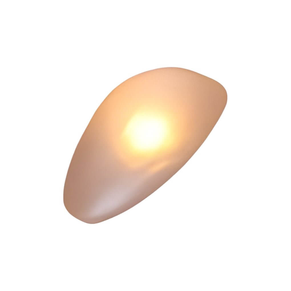 Freyza - Nordic Glass Pebble LED Wall Sconce – Organic Stone Art Decor Light (5W, 3000K)
