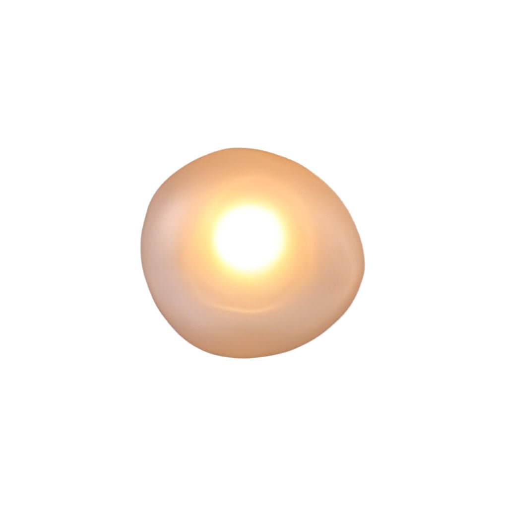 Freyza - Nordic Glass Pebble LED Wall Sconce – Organic Stone Art Decor Light (5W, 3000K)