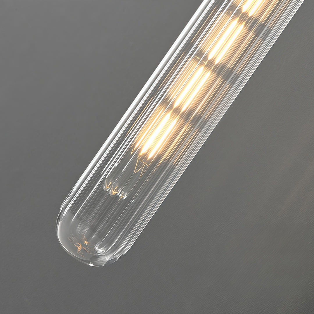 Freyza - LED Wall Sconce – Minimalist Brass Glass Globe Pendant G9 (12x45cm)