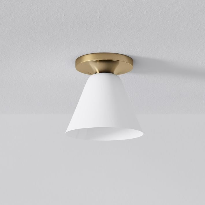 Freyza | Glass Flush Mount Ceiling Light – Modern Bedroom Hallway Kitchen