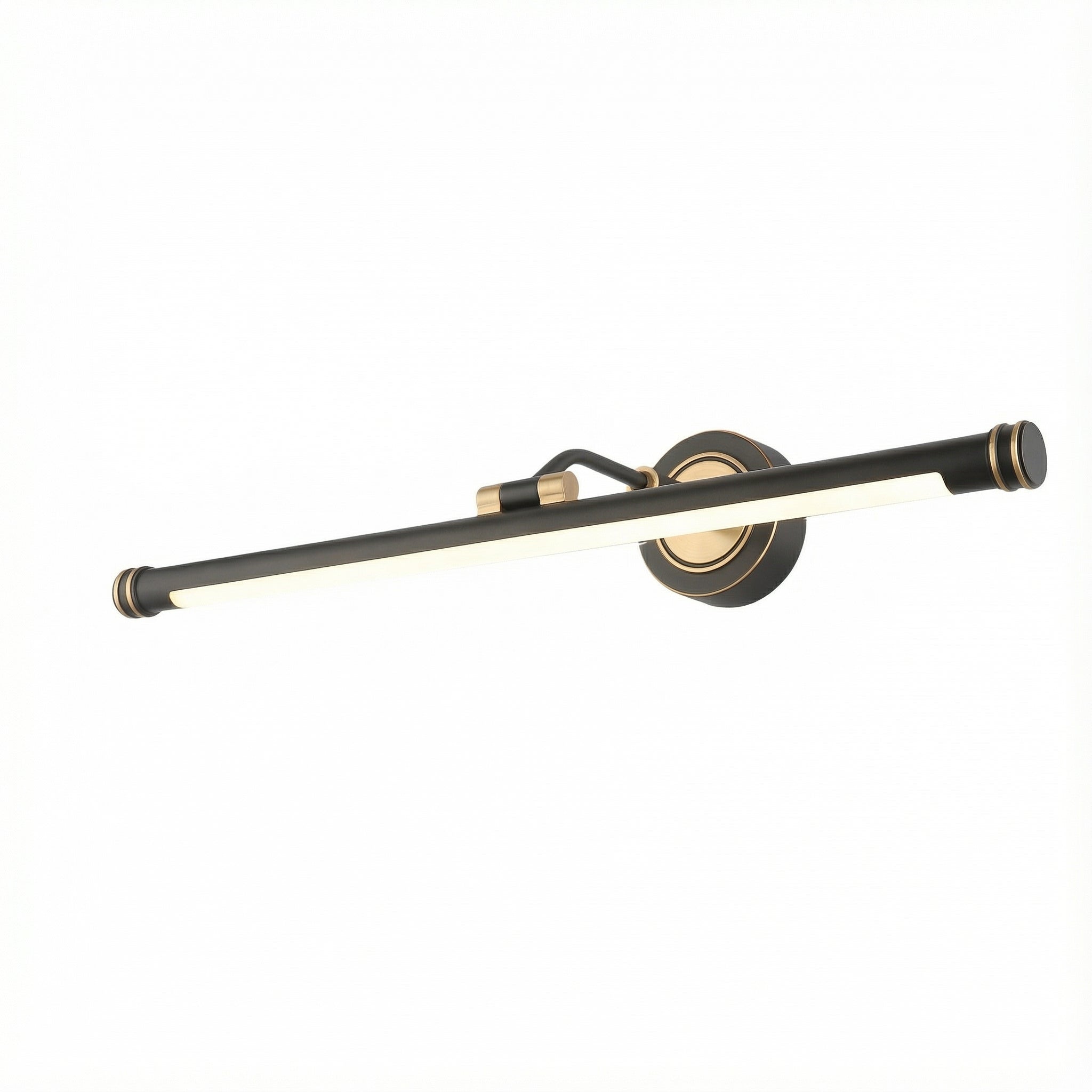 Freyza - LED Bathroom Vanity Light Minimalist Linear Wall Sconce Gold & Black 43-75cm 9-15W
