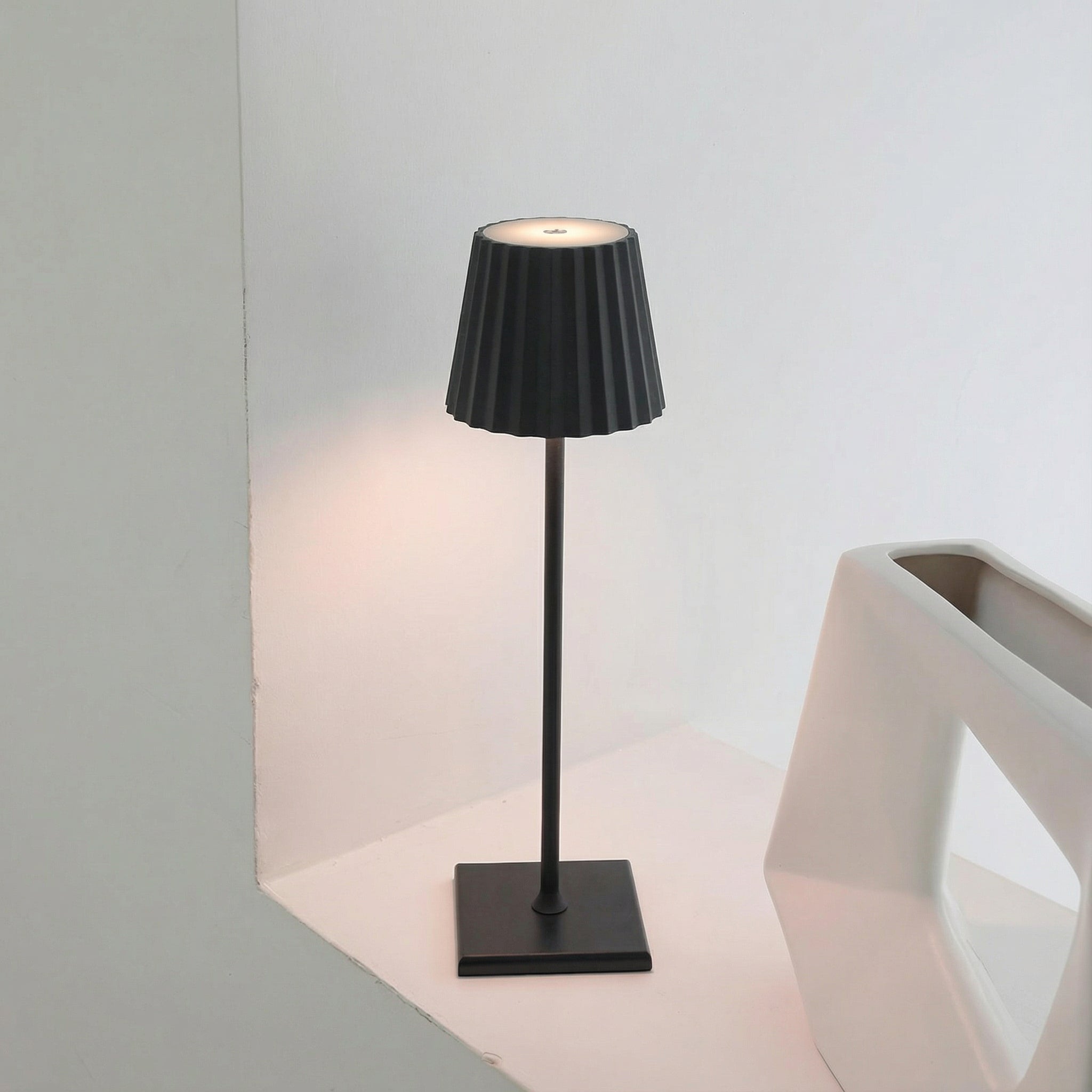 Freyza - Cordless LED Table Lamp Rechargeable Touch Control Metal 38cm / 15in Modern Dimmable