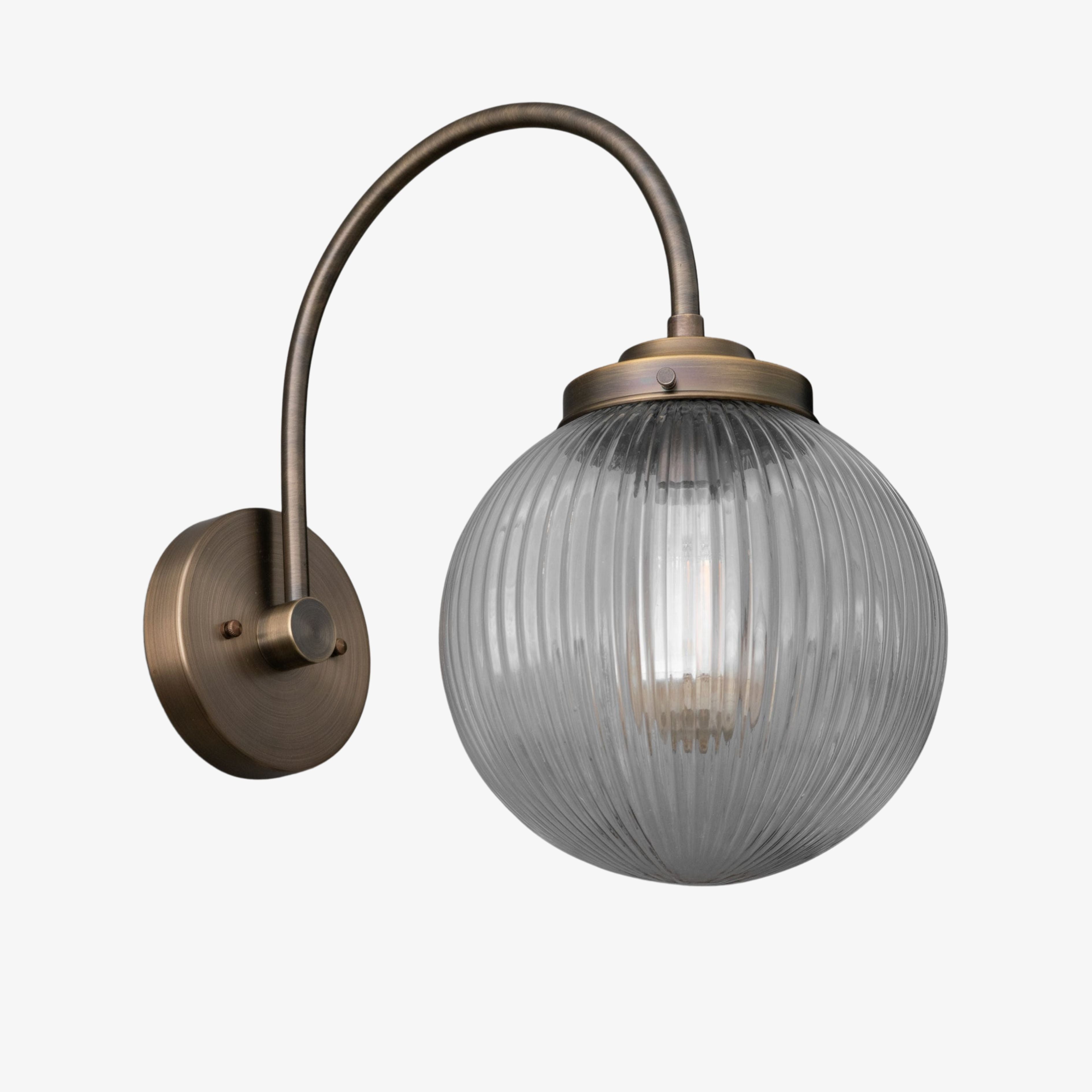 Freyza | Glass Wall Sconce – Industrial Living Room Hallway