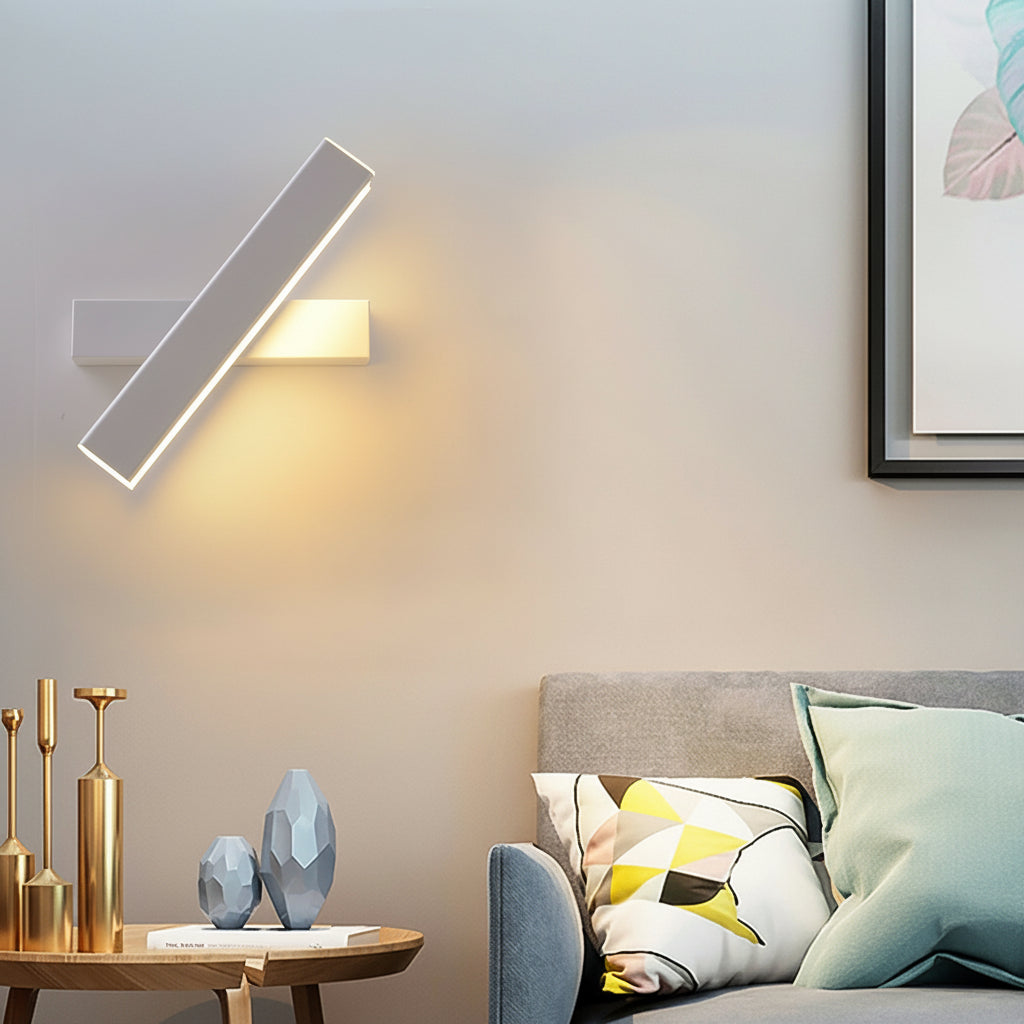 Freyza - Nordic 360° Rotatable LED Wall Sconce – Minimalist Aluminum Bedside Reading Light
