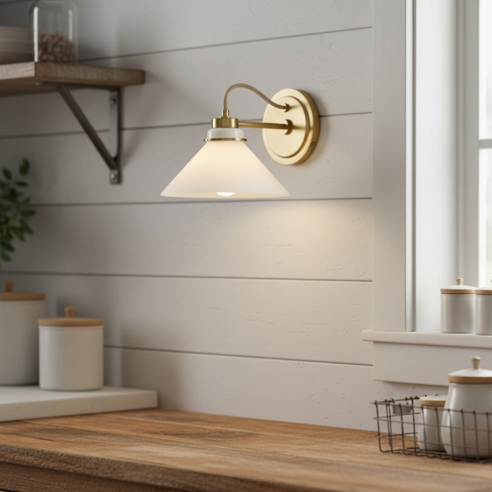 Freyza | Glas-Wandleuchte – Schlafzimmer, Flur