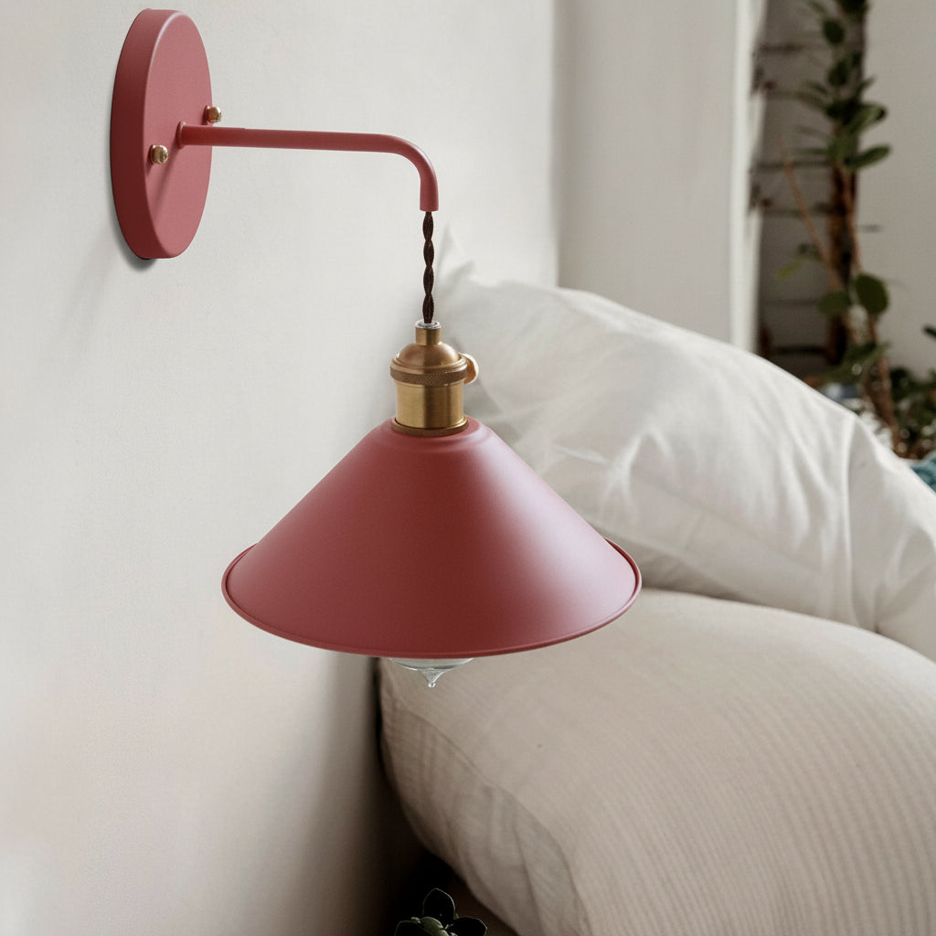Freyza - LED Wall Sconce – Nordic Funnel Aluminum Black White Gold (Integrated LED & 10-25cm)