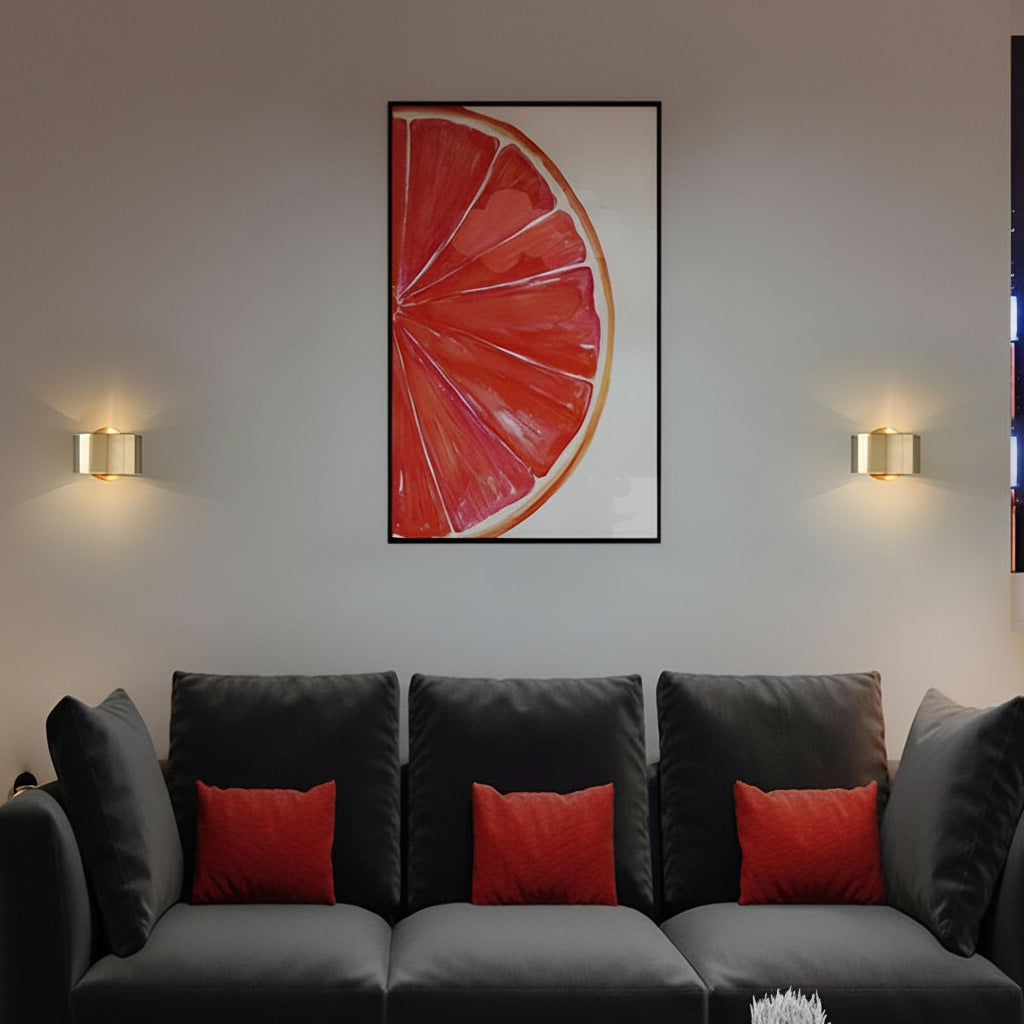 Freyza - Nordic Wall Sconce Circular Up Down Iron Gold E27 15cm / 6in Minimalist Bedside Light