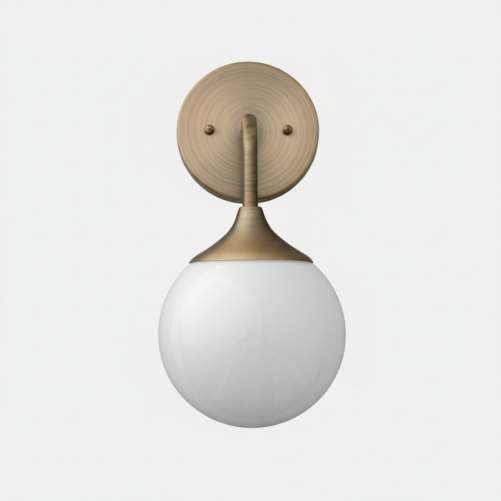 Freyza | Glass Wall Sconce – Contemporary Living Room Hallway