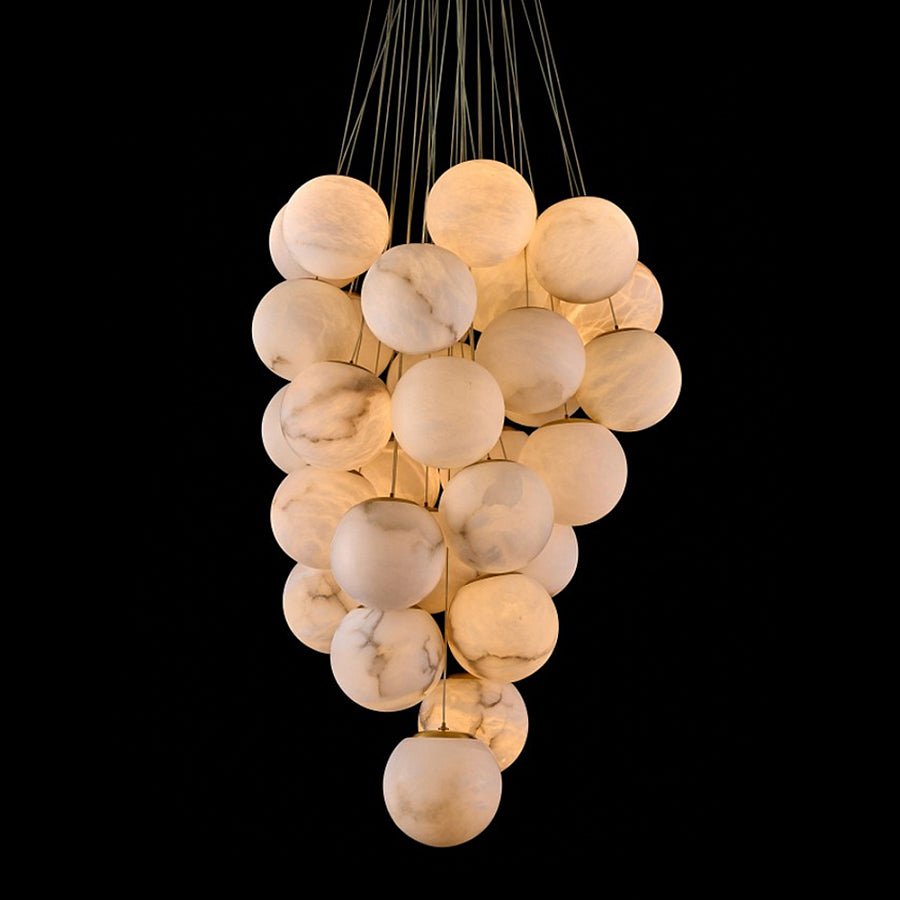Freyza | Lustre suspendu Grapha en albâtre – Salle à manger, salon