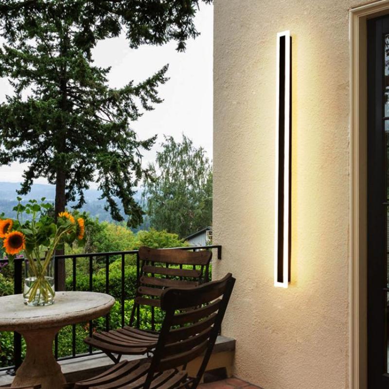 Applique murale extérieure linéaire Freyza | Vynn – jardin, porche, extérieur