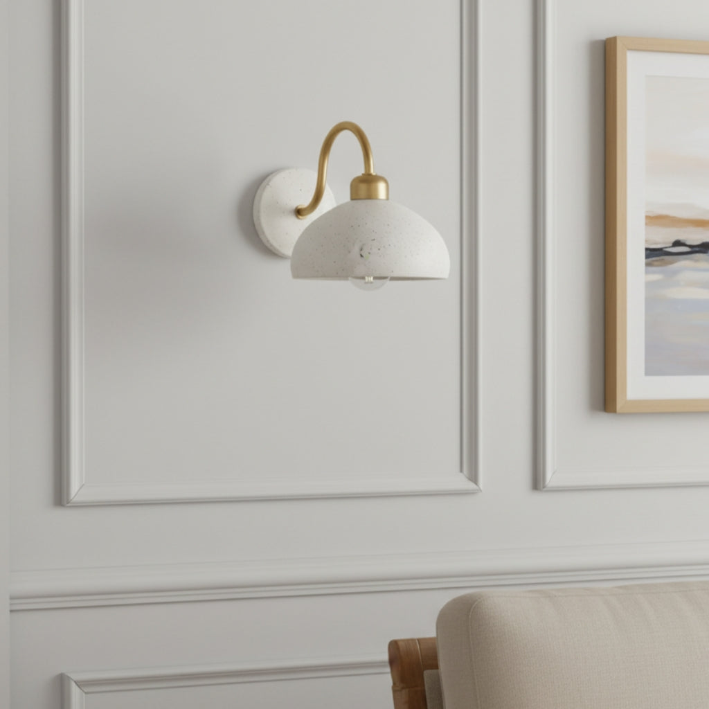 Freyza | Brass Ceramic Wall Light – Bedroom Hallway
