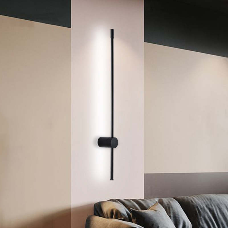 Freyza | Applique murale intérieure noire – Chambre et salon modernes