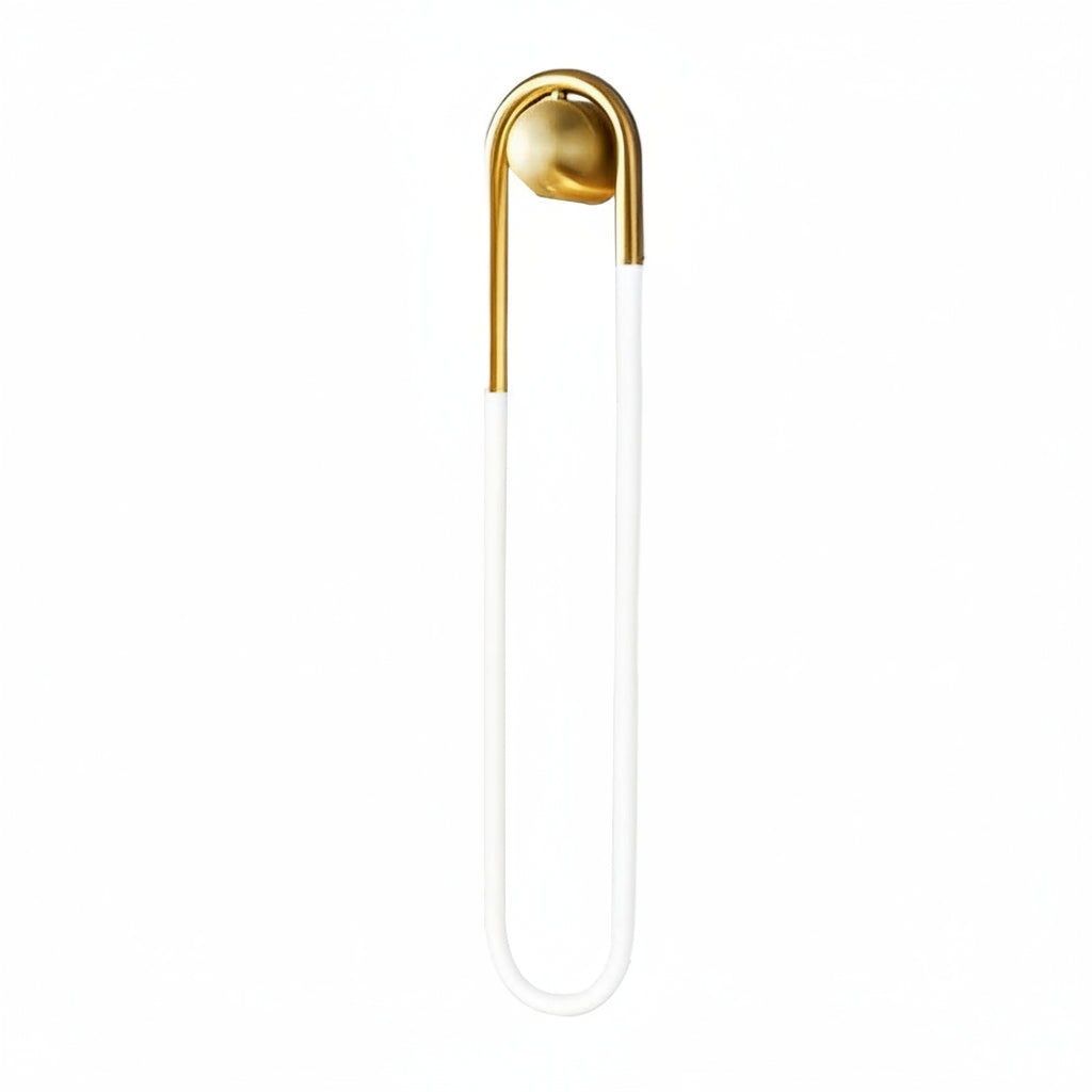 Freyza - Nordic Minimalist Brass LED Wall Sconce – Linear Bedside Wall Lamp (3-Color Dimmable)