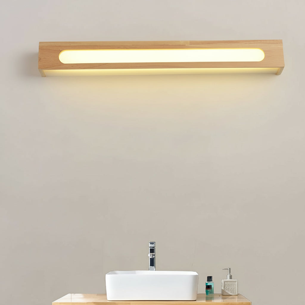 Freyza - Modern Nordic Waterproof Wood LED Wall Sconce – IP65 Outdoor Rectangular Wall Lamp